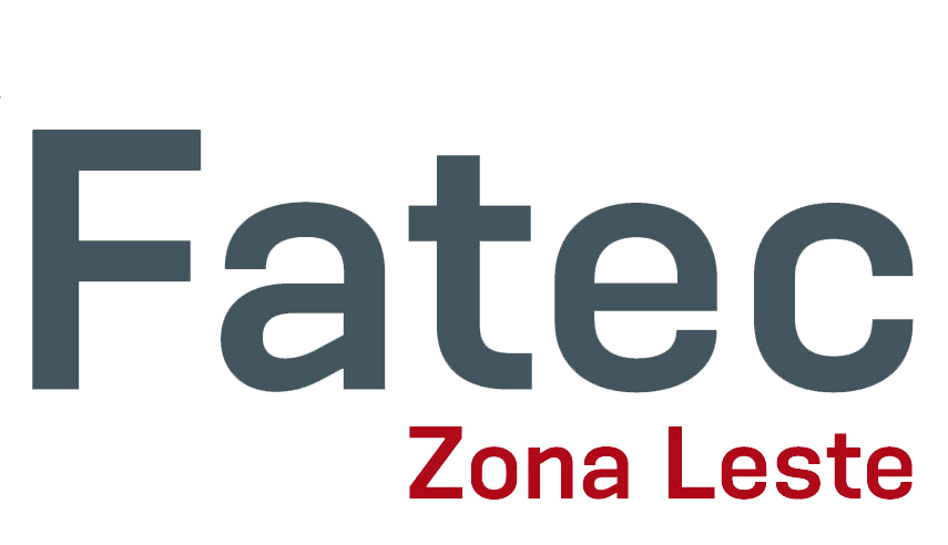 Logo da FATEC zona leste nas cores cinza e vermelho