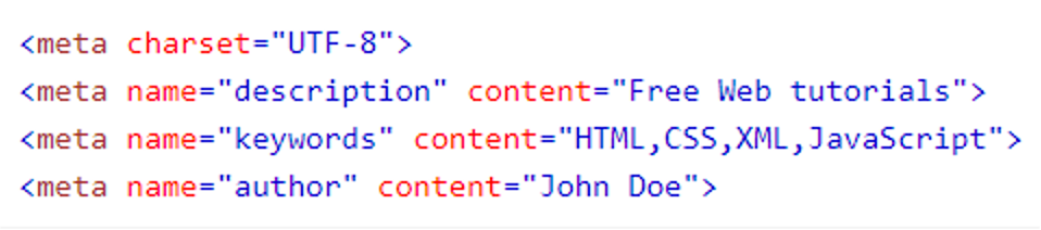 exemplo em código utilizando a tag meta do HTML